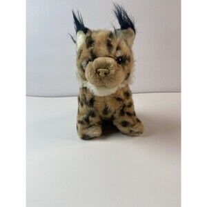 Vintage Russ Berrie Lynx Plush No.259 Stuffed Animal Toy Korea 80s Leopard Cat